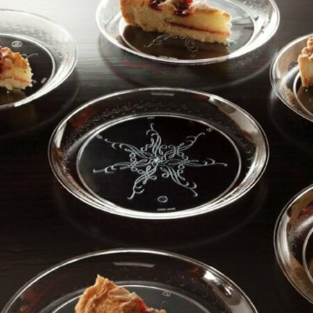 EMI YOSHI Caterers Collections Dessert Plate Clear 6 in. Round, 20PK EMI-CC006C